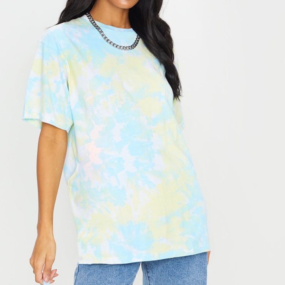 PLT tie dye boyfriend tee